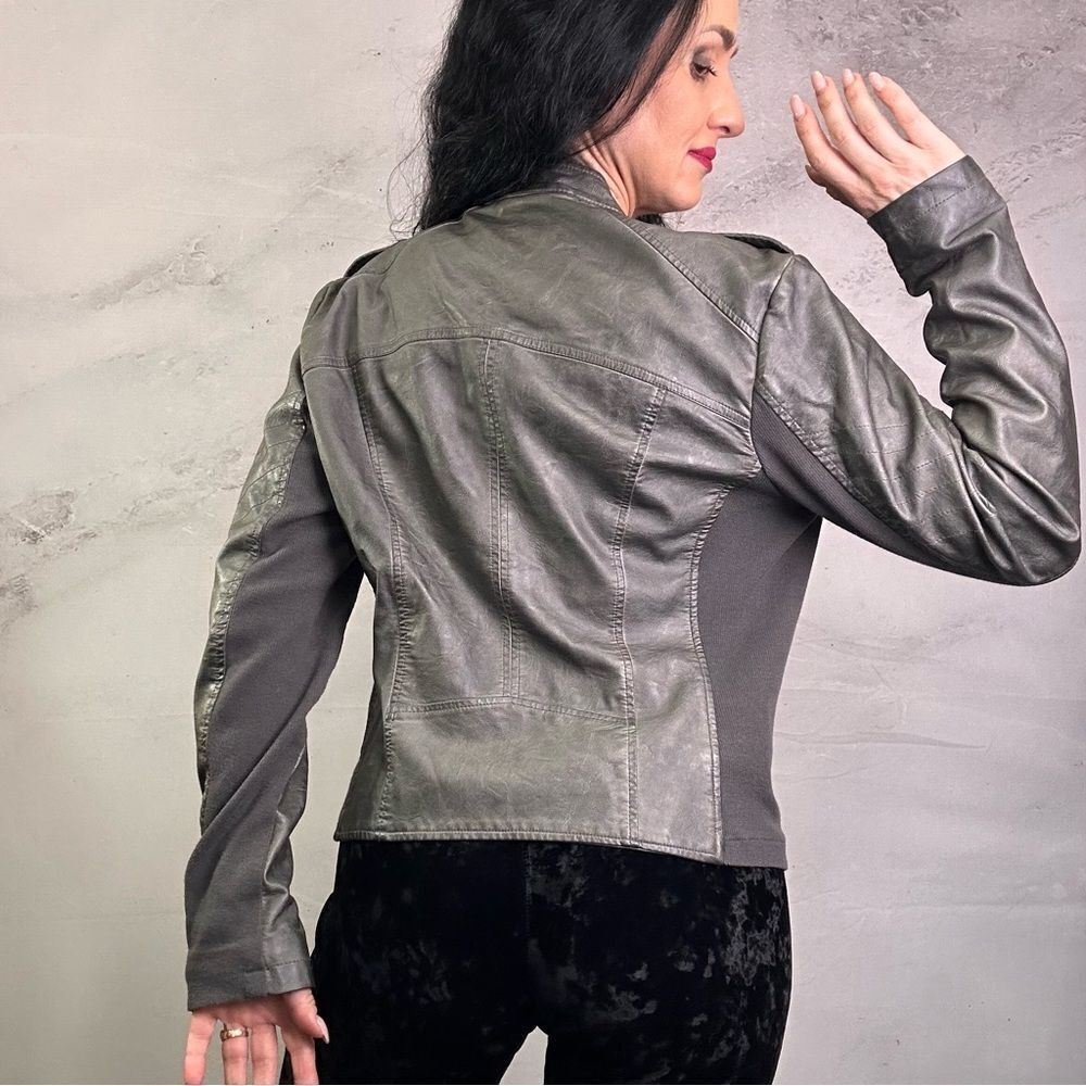 Maurices faux leather lined jacket coat - Picture 3 of 6